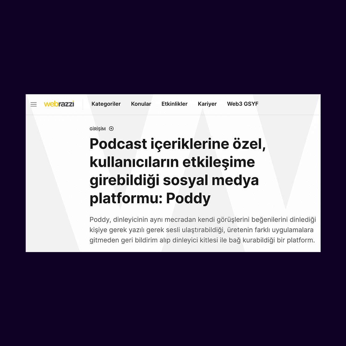 Poddy Basın 11